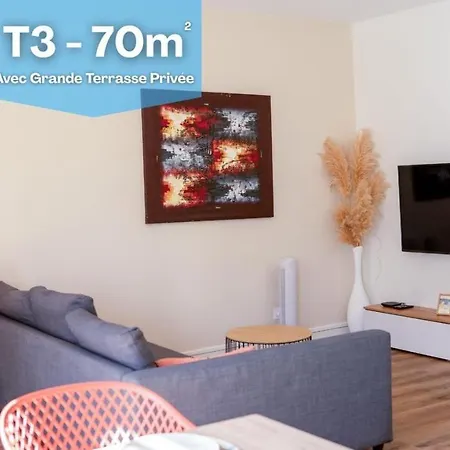 T3 Centre 70 M2 Avec Terrasse Appartement *